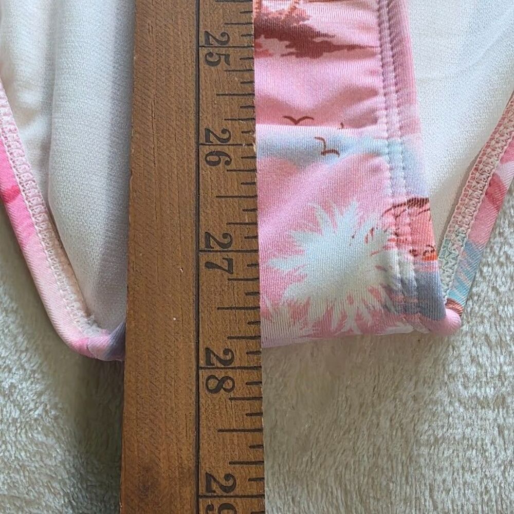 Hurley Long Sleeve Zip Front One Piece Swimsuit Medium Floral NWT Surfer Beachy - Picture 7 of 10